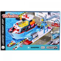 Сет Creatix Товарен кораб+1 камион Majorette 212050039 , снимка 2 - Коли, камиони, мотори, писти - 44112408