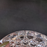 Кристална ваза с Bublé ефект„Op Art“ от 1960 г., снимка 5 - Вази - 44872757