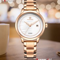 Дамски часовник NAVIFORCE Clarity Rose Gold/White 5008 RGW., снимка 10 - Дамски - 34744332