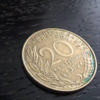 Монета - Франция - 20 сентима | 1979г., снимка 1 - Нумизматика и бонистика - 33273124