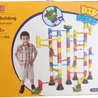Детски конструктор игра Писта с топчета със 111 части, снимка 1 - Игри и пъзели - 26904377