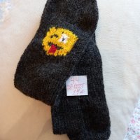 Ръчно плетени мъжки чорапи размер 44, снимка 2 - Мъжки чорапи - 43128256