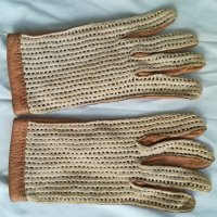 плетени велурени ръкавици Paris Au Printames 60те, снимка 5 - Антикварни и старинни предмети - 27767824