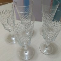 Кристални чаши за вино или шампанско - 5 бр, снимка 3 - Чаши - 40592252