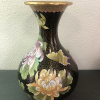 Бутикова керамична ваза с цветя за цветя, снимка 1 - Вази - 44893695