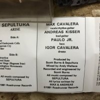 Рядка касетка! Sepultura - Arise - Unison ,с разгъваща се обложка, снимка 2 - Аудио касети - 31166563