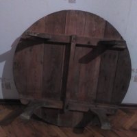 Софра паралия,стара дървена маса в много добро състояние., снимка 2 - Антикварни и старинни предмети - 39284557