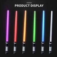 Детска играчка цветен светлинен лазерен меч Star Wars със звук, снимка 1 - Други - 43010613