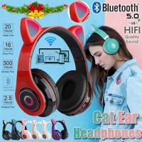 Безжични bluetooth слушалки с котешки уши за деца DW-B39, снимка 2 - Безжични слушалки - 33057754