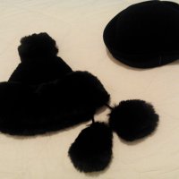 Зимни топли дамски шапки, снимка 3 - Други - 43314384