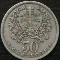 50 центаво 1957, Португалия, снимка 2 - Нумизматика и бонистика - 32811734