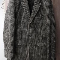 Италианско мъжко елегантно палто. Ново. Размер XL. Цвят черно-сив. Модерна кройка Calliope, снимка 3 - Палта - 43171898