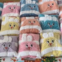 Детски памучни хавлиени халати за баня със качулка от 100% памук., снимка 10 - Хавлии и халати - 40689355