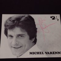 Рядка картичка DISCOGRAPHIE MICHEL VARENNE с автограф уникат за КОЛЕКЦИОНЕРИ 32324, снимка 1 - Колекции - 43071380