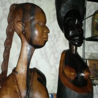 Дървена статуетка, снимка 11 - Антикварни и старинни предмети - 35032074