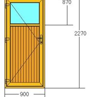 Входна ПВЦ врата, снимка 1 - Входни врати - 43420010