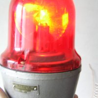 Сигнална лампа червена (буркан) от 80-те, снимка 3 - Аксесоари и консумативи - 16318188