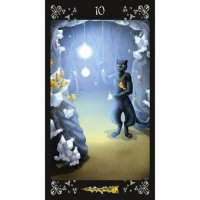 карти таро LOSCARABEO BLACK CATS TAROT нови​ , снимка 3 - Карти за игра - 32626609