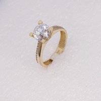 Златни годежни пръстени 14 К, снимка 4 - Пръстени - 38668899