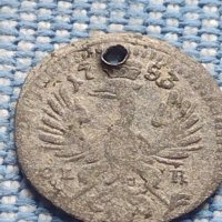 Рядка монета пфенинг 1753г. Фридрих Бранденбург Байраут 13753, снимка 4 - Нумизматика и бонистика - 42968472