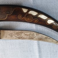 Старинен ритуален нож,кама,кумая,кинжал, снимка 7 - Антикварни и старинни предмети - 39102408