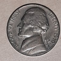 1970 S UNITED STATES 5 CENTS - Jefferson , снимка 1 - Нумизматика и бонистика - 38777197