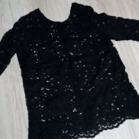 Дантелена блуза Кенсол,50, снимка 1 - Блузи с дълъг ръкав и пуловери - 27728558
