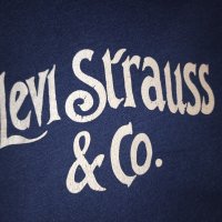 Levi Strauss S- Тъмносиня памучна тениска , снимка 2 - Тениски - 37873991