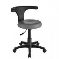Козметичен стол - табуретка за педикюр Ergo 44/54 см - бяла/сива/зелена, снимка 2 - Педикюр и маникюр - 28044177
