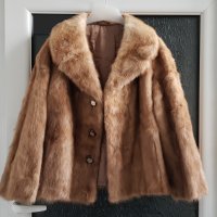 Дамско палто естествен косъм Л-ХЛ, снимка 1 - Палта, манта - 43798145
