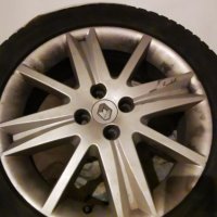 4 бр. алуминиеви джанти със зимни гуми, снимка 1 - Гуми и джанти - 43130340