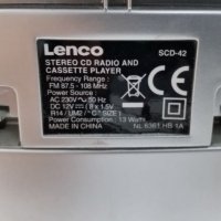 CD player с радио, касета Lenco SCD-42, снимка 4 - MP3 и MP4 плеъри - 26401424