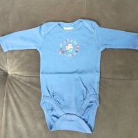 Бебешко памучно боди с дълъг ръкав марка LUPILU за деца 0-3 месеца, снимка 1 - Бодита за бебе - 43244178