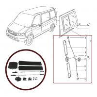 Ремонтен комплект за странично плъзгащо стъкло за VW Transporter T5 T6, снимка 2 - Части - 35522924