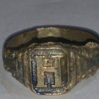 Старинен пръстен сачан орнаментиран - 73461, снимка 1 - Антикварни и старинни предмети - 29003400