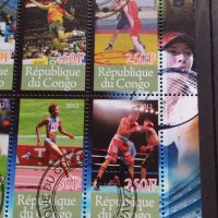 Пощенски марки чиста комплектна серия Олимпиада Лондон 2012г. Пощта Република Конго - 22463, снимка 5 - Филателия - 36663758