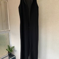 Дълга черна рокля DEPOLO, снимка 9 - Рокли - 33193761