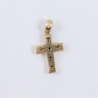 златна висулка кръст С 46175, снимка 2 - Колиета, медальони, синджири - 39692085