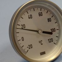 биметален термометър Wika thermometer ф100mm, -10/+150°C, -20/+120°C, L-30mm, снимка 6 - Резервни части за машини - 35180721