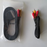 Аудио видео кабели SCART-3RCA (скарт към 3 чинча) и 3 чинча към 3 чинча, снимка 1 - Друга електроника - 43882111