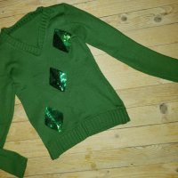 Зелена блуза, снимка 1 - Блузи с дълъг ръкав и пуловери - 26396728