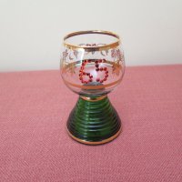 кристална,юбилейна , чаша за вино, с латерна, снимка 15 - Чаши - 43396768