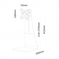 Стойка, Neomounts by NewStar Flat Screen Desk Mount (stand), снимка 3 - Стойки, 3D очила, аксесоари - 38516364