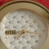 Модерен дизайн дамски часовник RITAL QUARTZ с кристали стил и елегантност 41713, снимка 2 - Дамски - 43774232