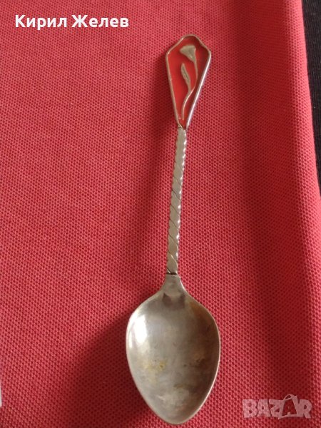 Стара лъжичка за кафе чай сувенир много красива за КОЛЕКЦИЯ ДЕКОРАЦИЯ БИТОВ КЪТ 42262, снимка 1