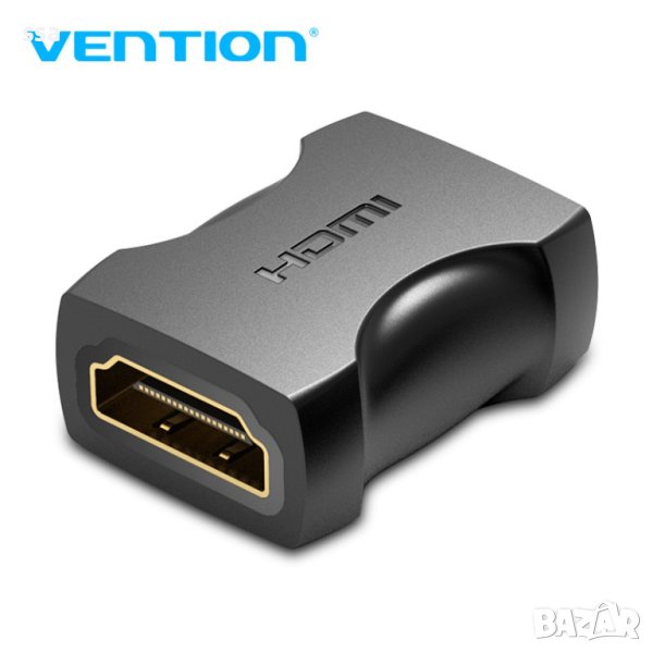 HDMI Адаптер Female to Female Coupler Black - Vention-AIRB0, снимка 1