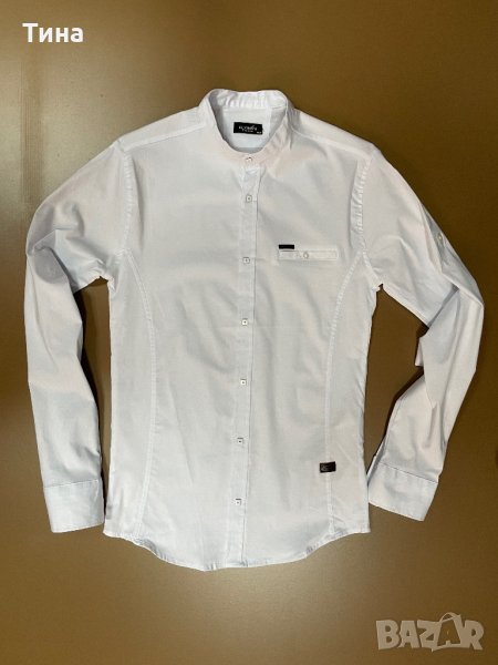 Спортно- елегантна бяла риза, снимка 1