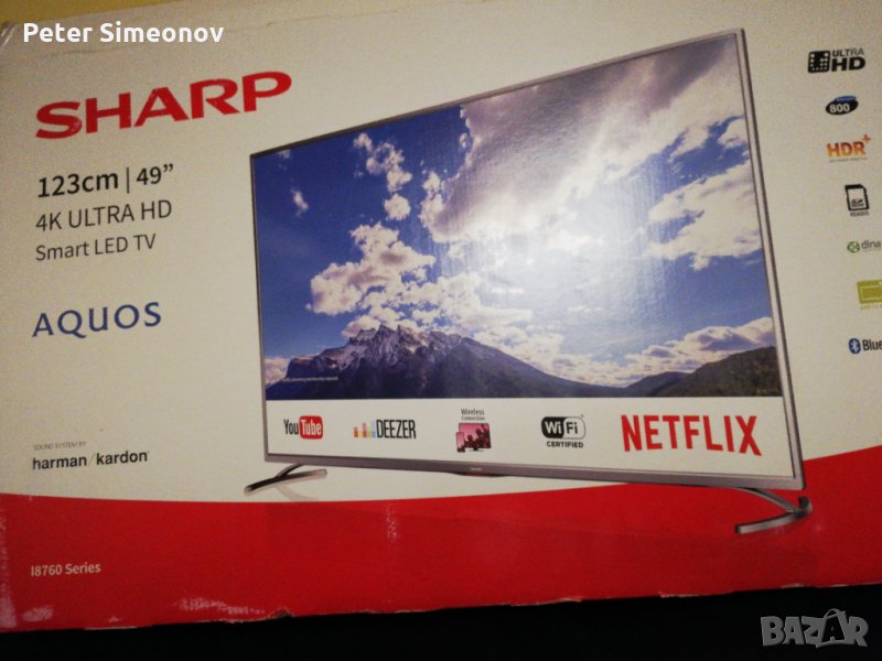 Телевизор Sharp LC-49UI8762 - дефектен дисплей, снимка 1