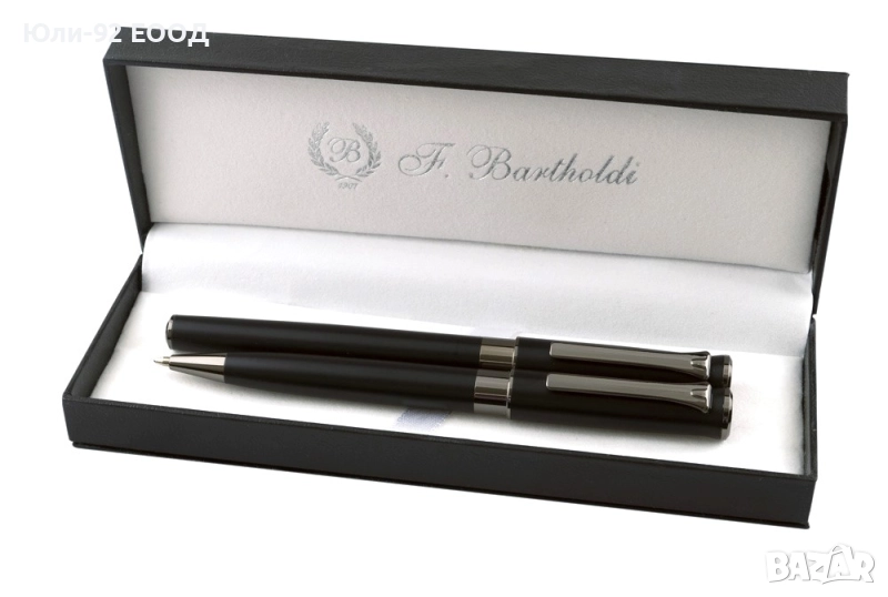 Стилен компект метални химикал и ролер NIM на Бартолди в луксозна кутия, снимка 1