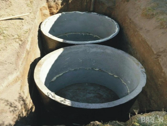 септична яма ИЗГРАЖДАНЕ и цялостно инсталиране на мръсния канал.. ПРОИЗВЕЖДАМЕ бетонни пръстени, снимка 1